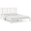 VidaXL vidaXL Solid Wood Pine Bed Frame White 160x200 cm Wooden Bedstead Bed Base 2