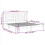 VidaXL vidaXL Solid Wood Pine Bed Frame White 200x200 cm Wooden Bedstead Bed Base 6
