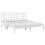 VidaXL vidaXL Solid Wood Pine Bed Frame White 200x200 cm Wooden Bedstead Bed Base 3