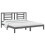 VidaXL vidaXL Solid Wood Pine Bed Frame Grey 200x200 cm Wooden Bedstead Bed Base 3