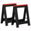 VidaXL vidaXL 2x Foldable Work Trestles Black and Red Polypropylene 350 kg Trestle 2