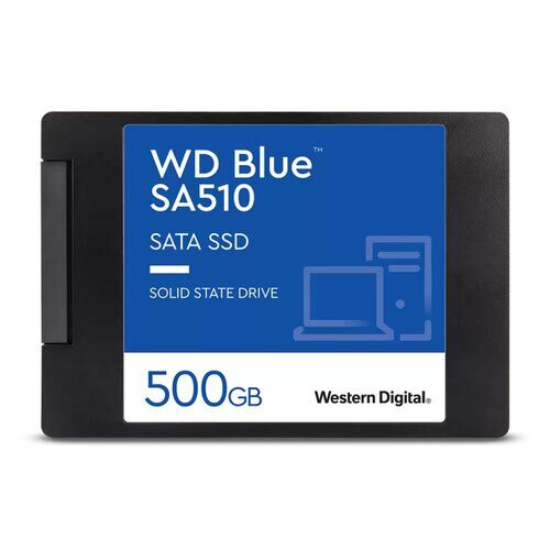 Western Digital WESTERN DIGITAL Disque dur SA510 - SATA SSD - 500GB interne - Format 2.5" - Bleu