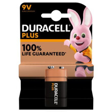 Piles Duracell Pile alcaline Duracell Plus, 9V 6LR61