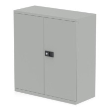 Qube 2dr Stat Cupboard 1000mm GY