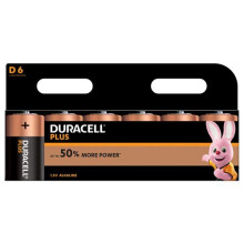 Duracell Plus Power D Battery PK6