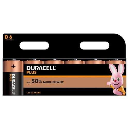 Duracell Duracell Plus Power D Battery PK6