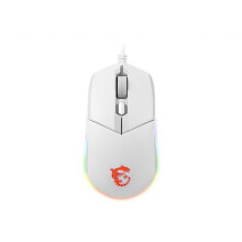 MSI CLUTCH GM11, valkoinen - Pelihiiri 5000 dpi, optinen, RGB, 6 nappia