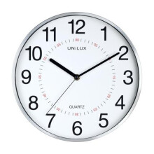 Unilux Clock Aria Metal Grey