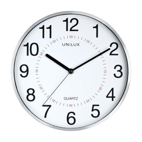 Unilux Clock Aria Metal Grey