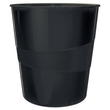 Corbeille à papier Leitz Recycle noire 15 L