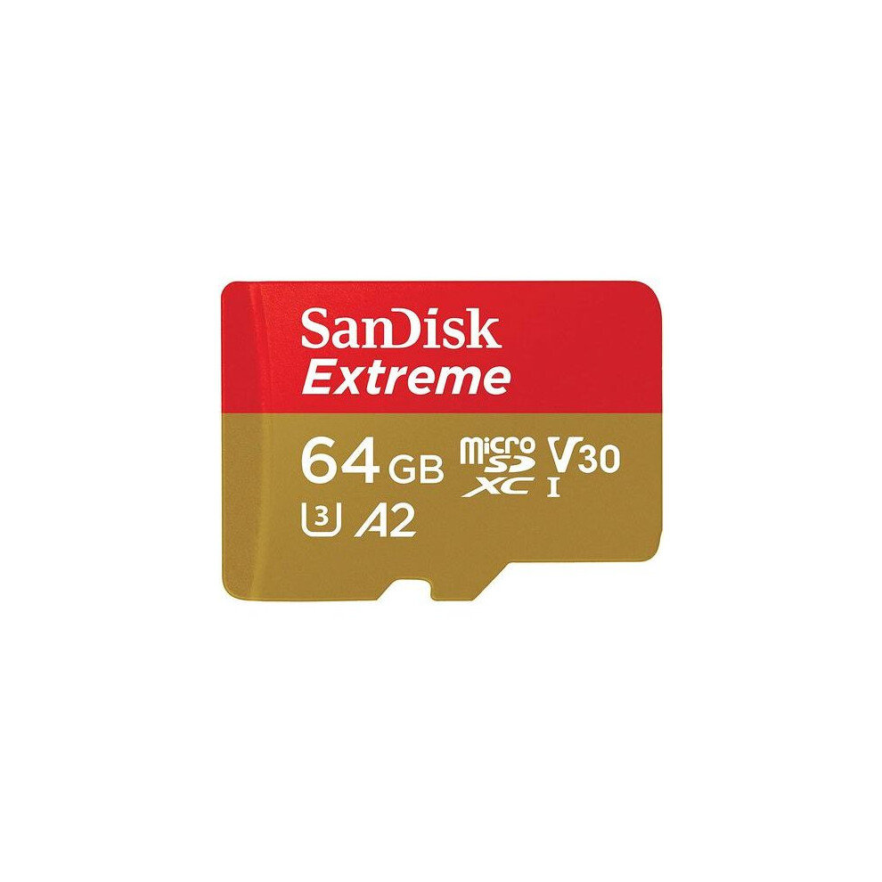 New Sandisk 64Gb Extreme Plus Microsd Uhs I Card Sdsqxbz-064G-Gaaca