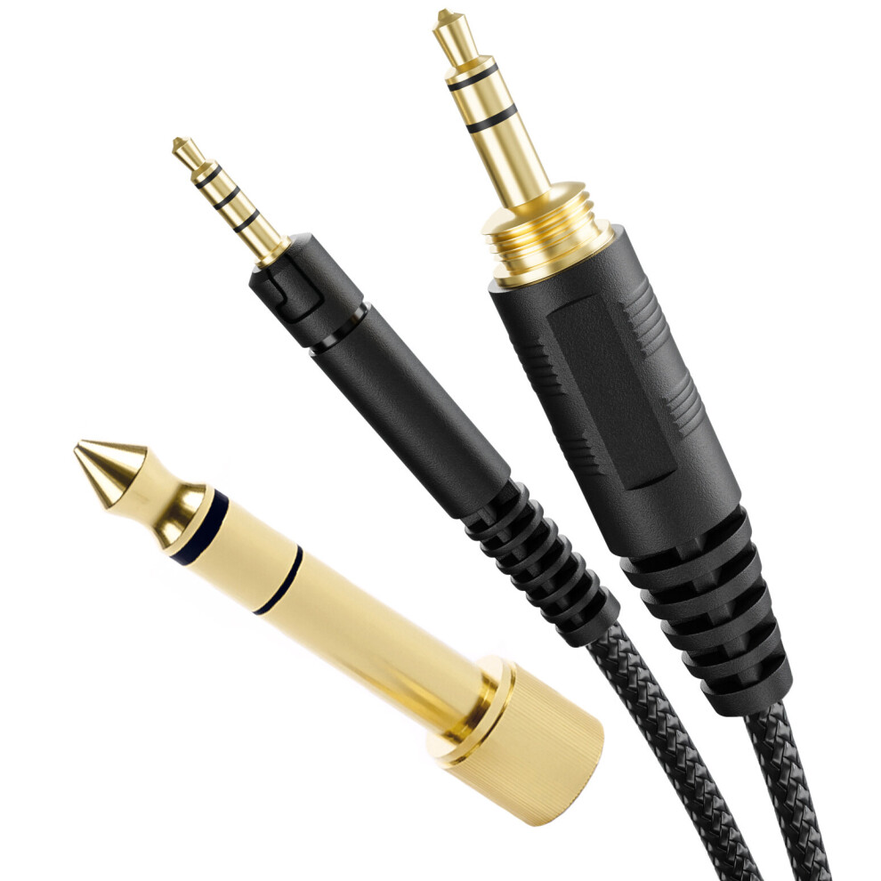 Audio Cable Replacement Compatible with Sennheiser HD518, HD558, HD595, HD598 Headphones