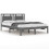 VidaXL vidaXL Solid Wood Bed Frame Grey 200x200 cm Bedroom Wooden Bedstead Bed Base 2