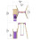 Rebo (Solar, Pink) Rebo Wooden Swing Set plus Deck & Slide 7