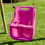 Rebo (Pluto, Pink) Rebo Wooden Swing Set plus Deck & Slide 7