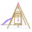 Rebo (Solar, Pink) Rebo Wooden Swing Set plus Deck & Slide 4