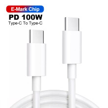 (White, 3 metre) Type C to Type C 5A/100W Super Fast Charging Data Cable