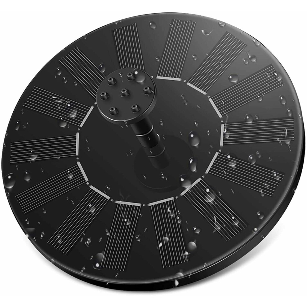 Solar Water Fountain,Garden Solar Water Pump With 6 Nozzle Solar Power 745103960027