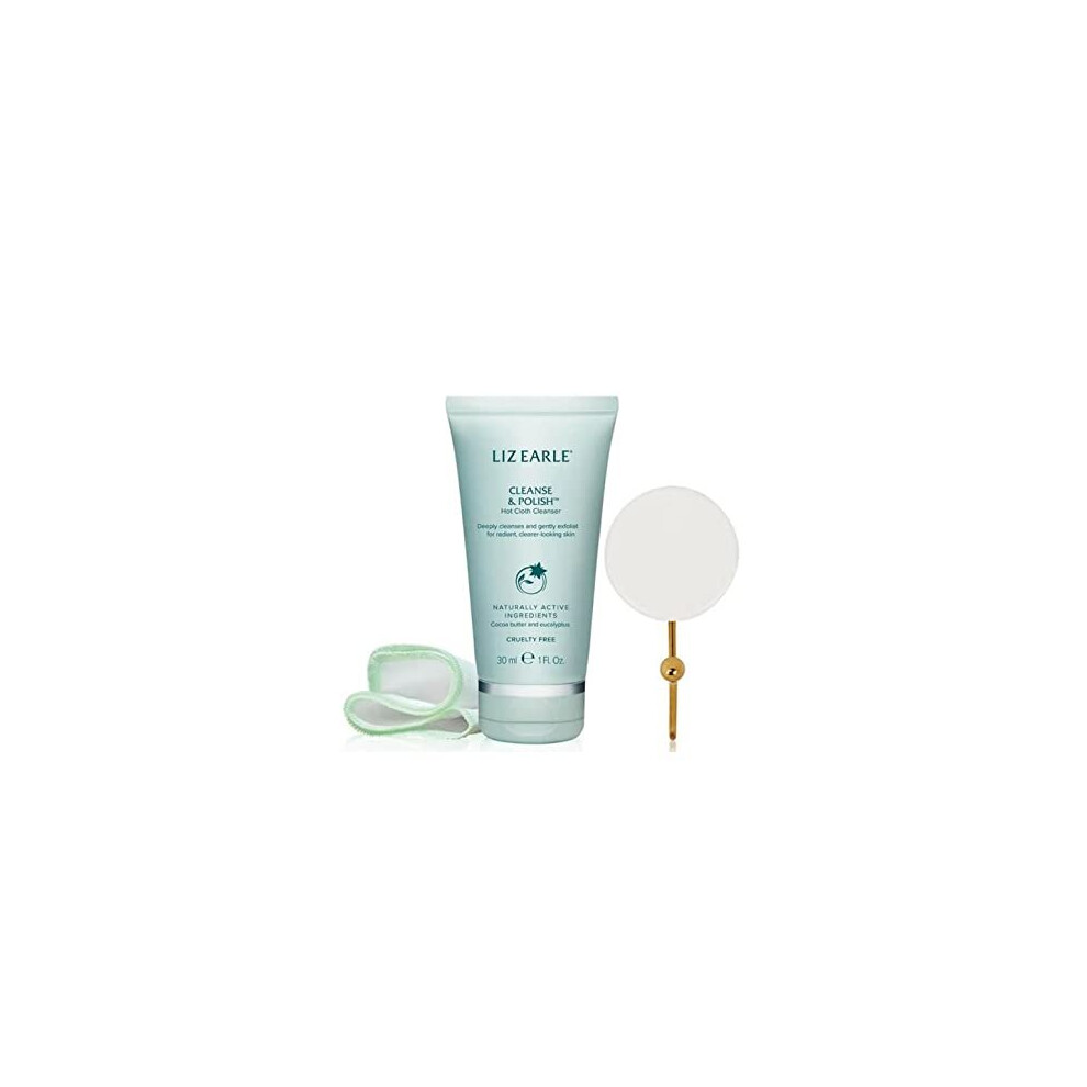 The Joy Of Cleanse And Polish Giftset By Liz Earle Of Cleanser, Cloth And Hook – With Naturally Active Ingredients That Deep Cleanses And Genty