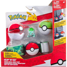 Pokemon Clip 'N' Go Poké Ball Belt Set BULBASAUR
