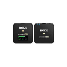 RØDE Wireless GO II Single Ultra-compact Dual-channel Wireless Microphone System with a Built-in Microphone and On-board Recording for Filmmaking,