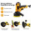 5" Rotary Car Polisher Buffer Waxing Machine Kit Variable Speed Polish Towel Pad 5