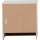 Seconique Polar 1 Drawer Bedside White 3
