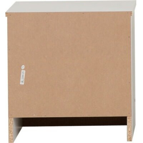 Seconique Polar 1 Drawer Bedside White 2