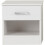 Seconique Polar 1 Drawer Bedside White 4
