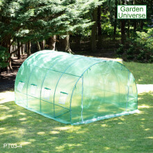 Polytunnel Garden Universe 25mm Galvanised Frame Greenhouse Poly Tunnel 3 x 4 m