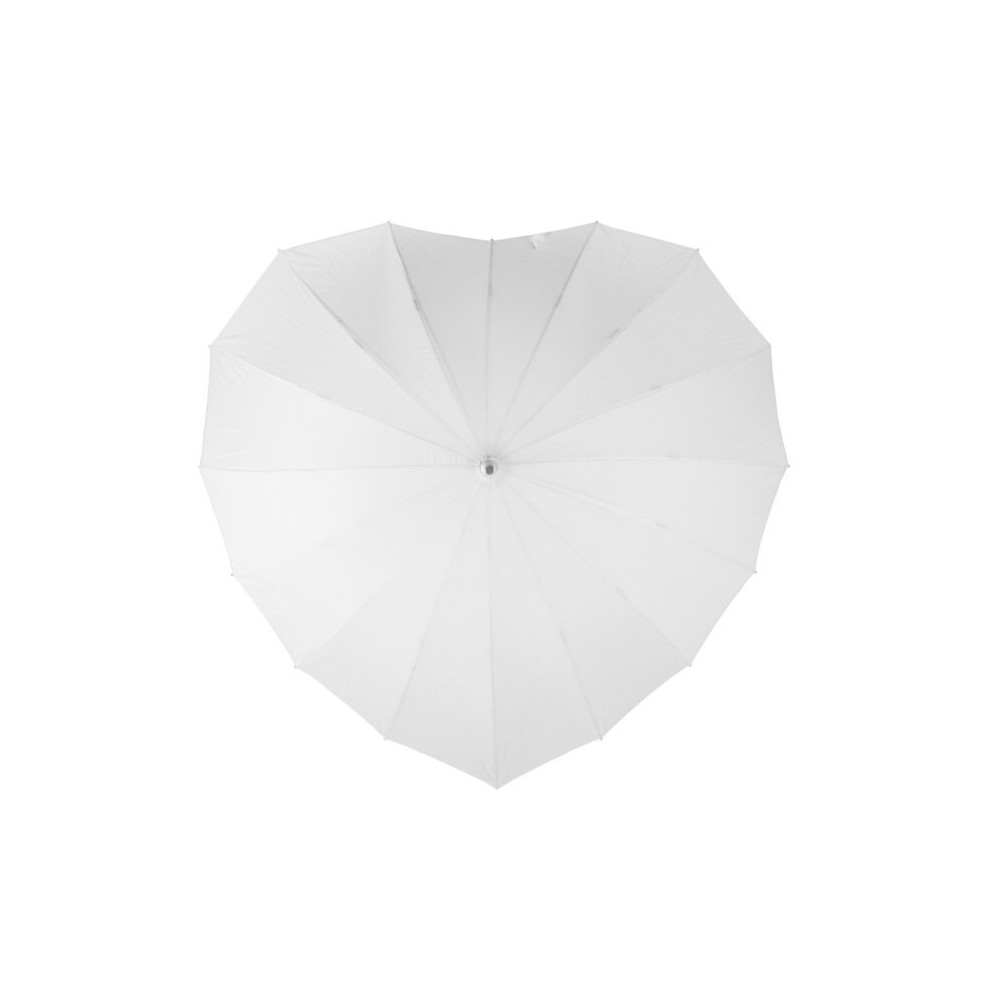 Soake Unisex White Heart Umbrella