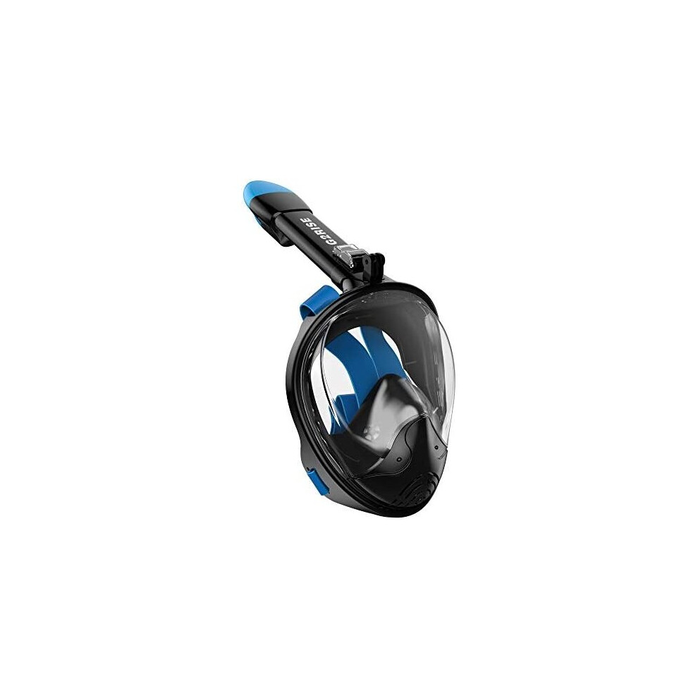 G2RISE SN01 Full Face Snorkel Mask with Detachable Camera Mount, Anti-Fog and Foldable Design, Advanced Breathing System for a Safe Adults/Kids