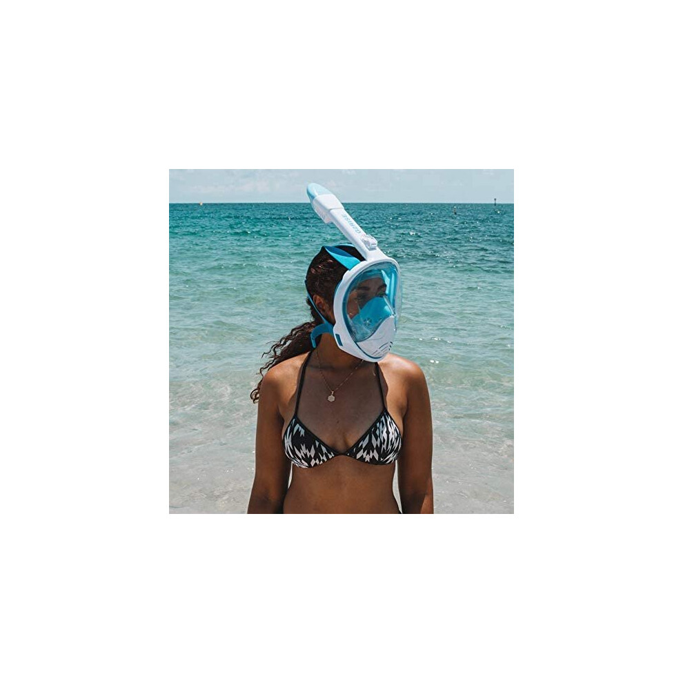 G2RISE SN01 Full Face Snorkel Mask with Detachable Camera Mount, Anti