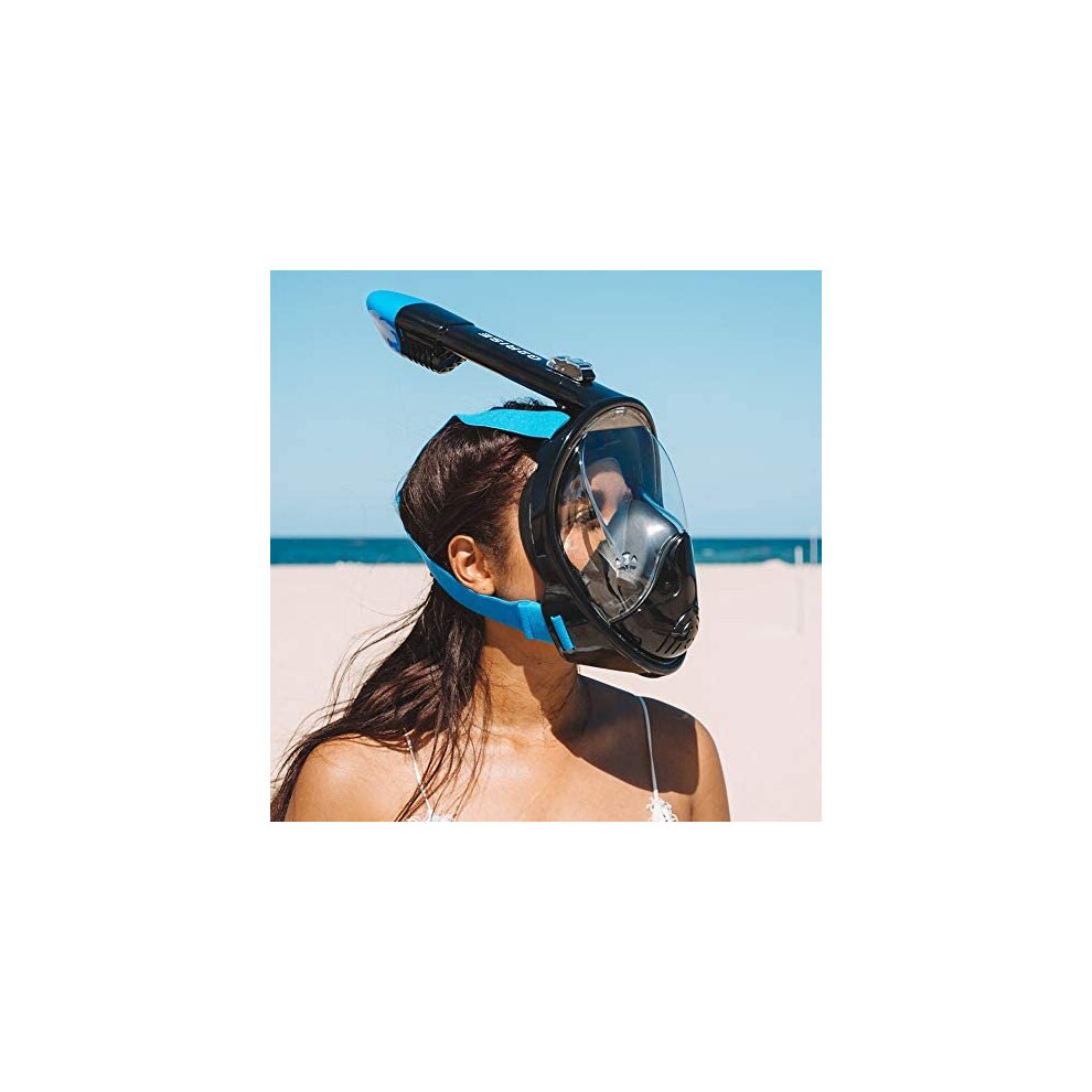 G2RISE SN01 Full Face Snorkel Mask with Detachable Camera Mount, Anti ...