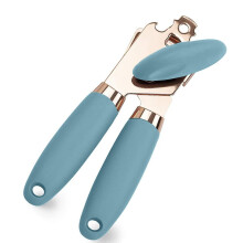 (Cyan) Manual Can Opener With Anti Slip Grip Handheld Smooth Edge Ergonomic