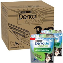 DENTALIFE ActivFresh Medium Dog Treat Dental Stick 48 Sticks