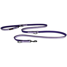 HALTI Double-Ended Lead For Dogs, Size Small, Purple, 2m, Best Premium Puppy & Dog Leash, Neoprene-Padded, Easy to Use, Reflective, Adjustable