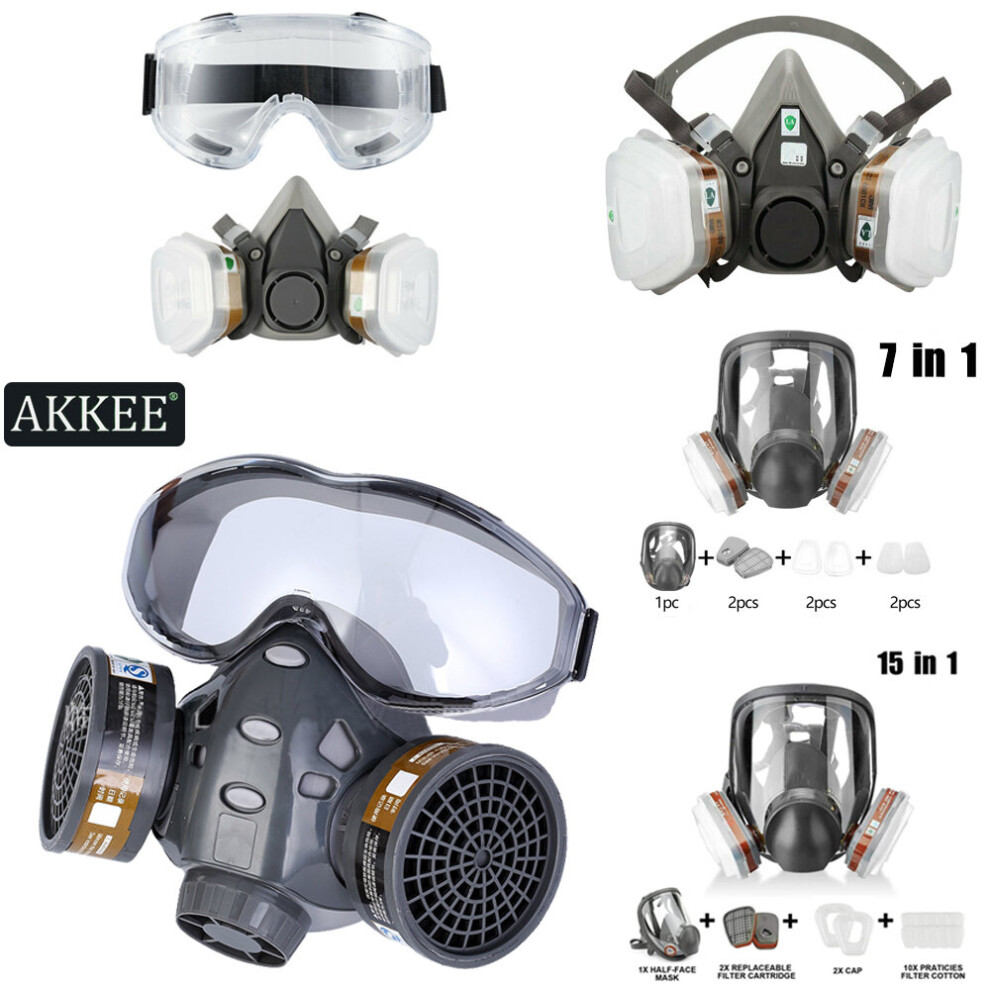 (8200 Series) Gas Mask Respirator For Paint Spray Protective 9144959247237