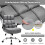 Costway Swivel Office Chair High Back Computer Chairs w/ Flip-up Armrests 7