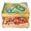 Costway Kids Wooden Train Track Railway Set Table W/ 100 Multicolor Pieces 2