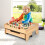 Costway Kids Wooden Train Track Railway Set Table W/ 100 Multicolor Pieces 9