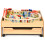 Costway Kids Wooden Train Track Railway Set Table W/ 100 Multicolor Pieces 1