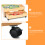 Costway Kids Wooden Train Track Railway Set Table W/ 100 Multicolor Pieces 5