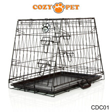 Car Dog Cage Travel Cozy Pet 24'' Small Size Puppy Cat Crate CDC01