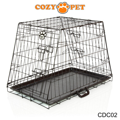 Car Dog Cage Travel Cozy Pet 30'' Medium Size Puppy Crate Cat Carrier CDC02