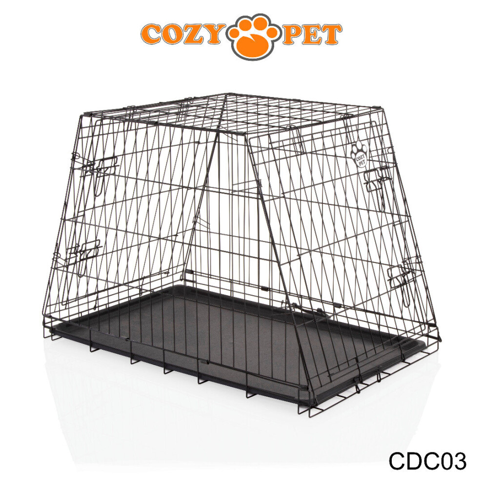 Car Dog Cage Travel Cozy Pet 36'' Large Size Puppy Crate Cat Carrier CDC03