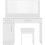 Seconique Nevada Vanity/Dressing Table Set White Gloss 3