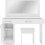 Seconique Nevada Vanity/Dressing Table Set White Gloss 4