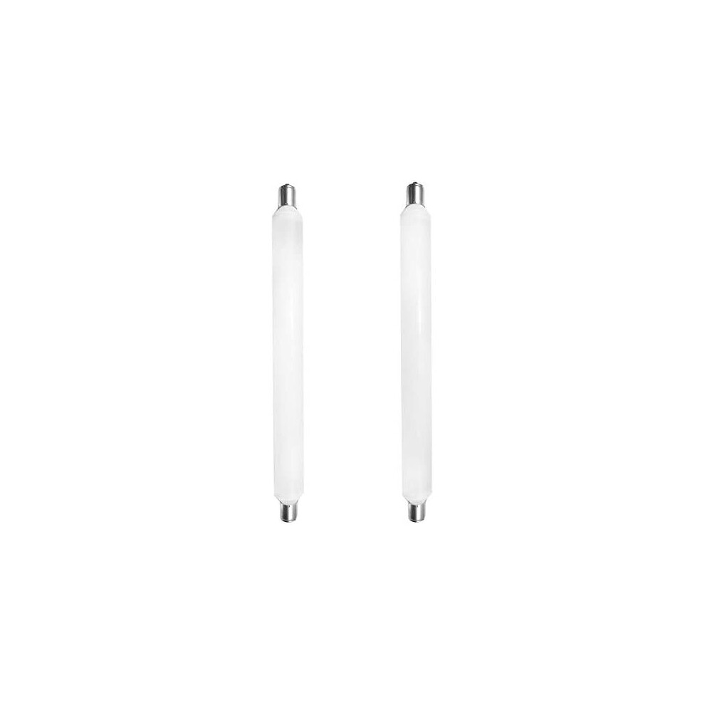 6W S15s LED Light Bulb 284mm, Led Strips Light Cold White 60w s15 Mirror Light Replacement for Wall Light, Bathroom Shaver Light(2-Pack)