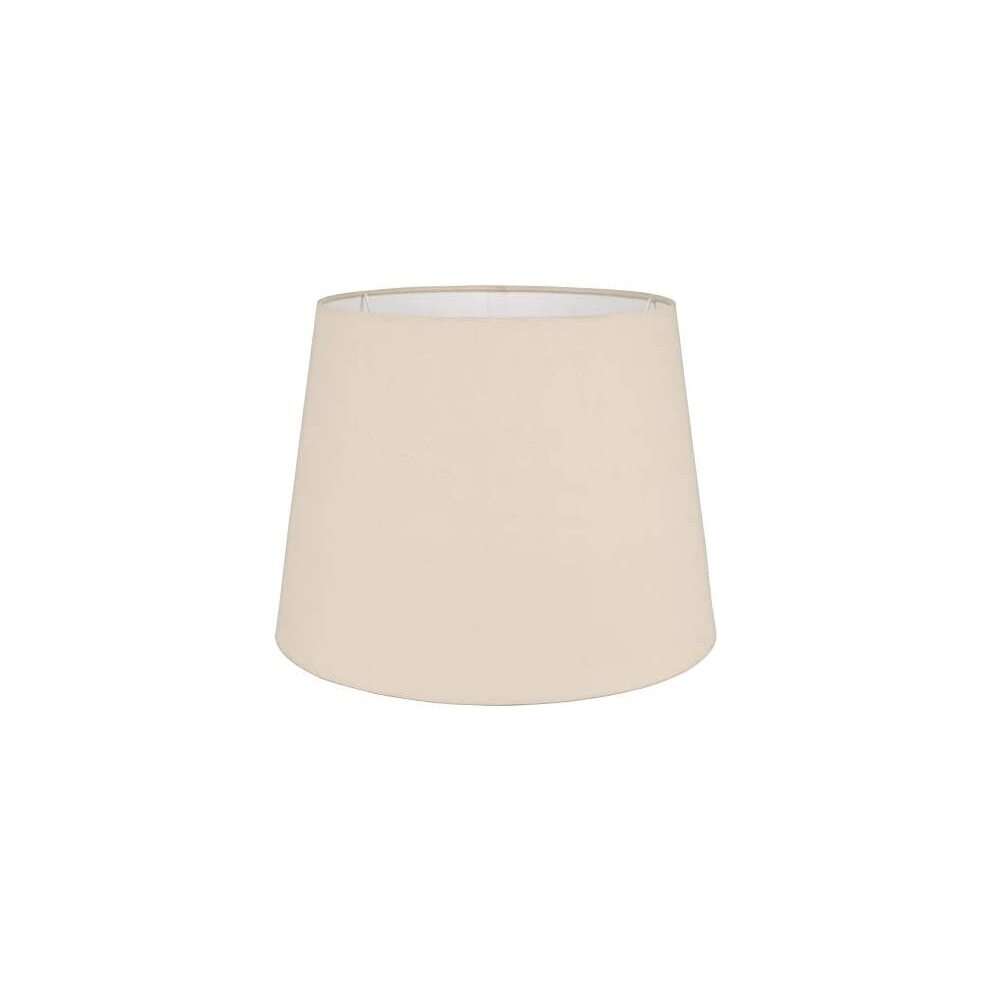 Large Modern Tapered Table/Floor Lamp Light Shade in a Beige Fabric Finish